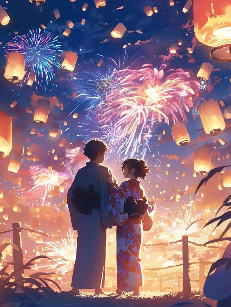 Bầu trời đêm anime 33