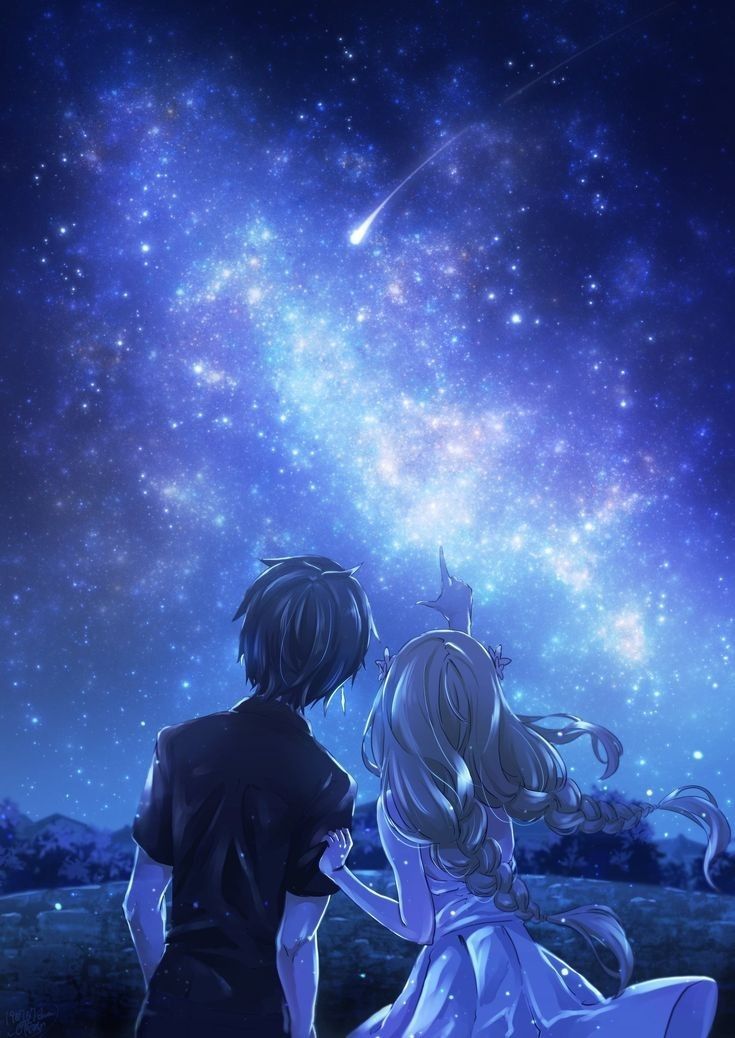 Bầu trời đêm anime 34