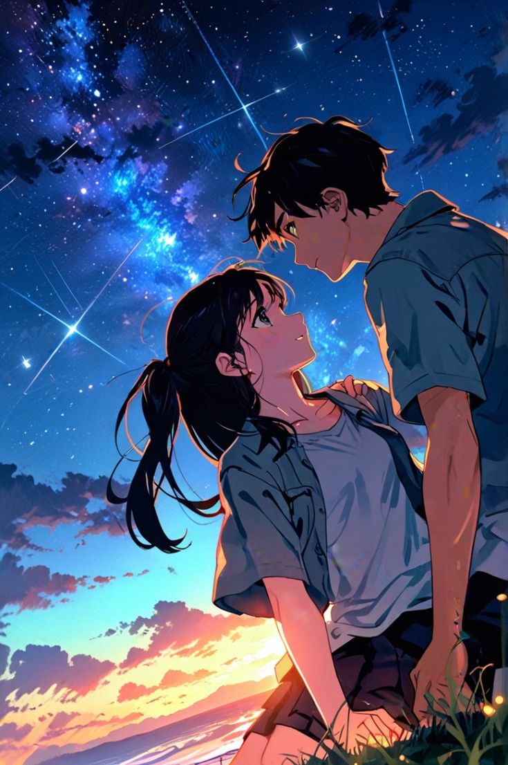 Bầu trời đêm anime 38