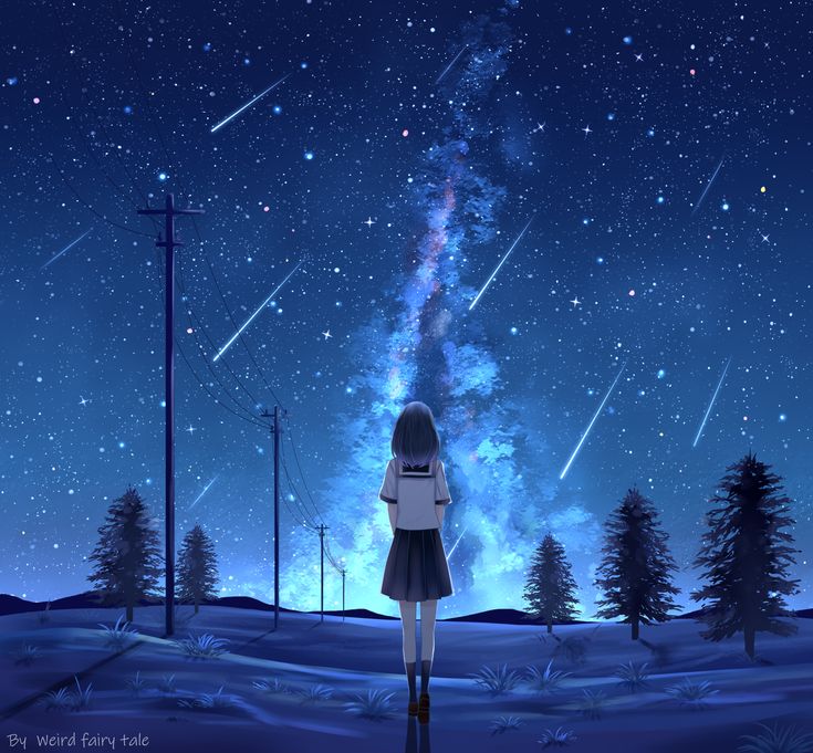 Bầu trời đêm anime 40