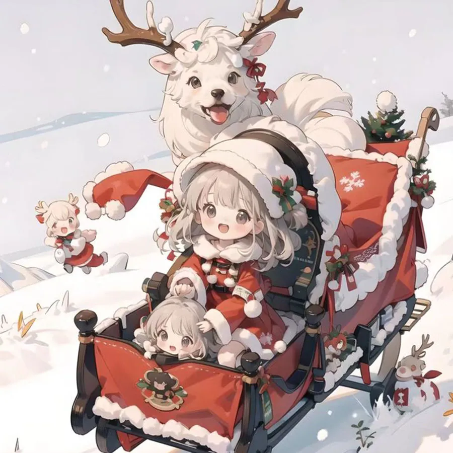 hinh anime giang sinh 33 Hình anime Giáng sinh 33