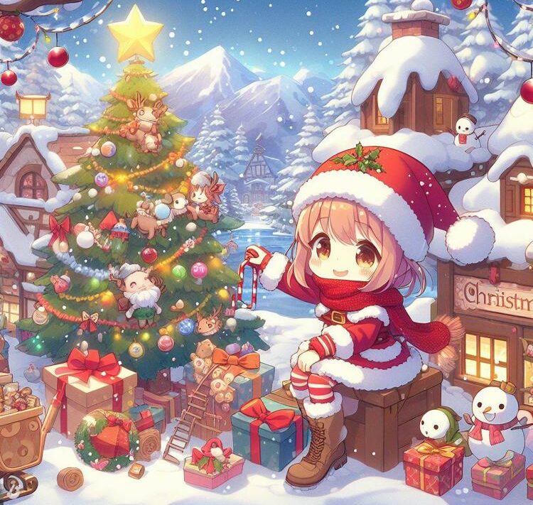 Hình anime Giáng sinh 40 Hình anime Giáng sinh 40